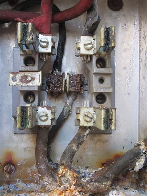 electrical box ground is corroded power goes out suddenly|ground wiring lost.